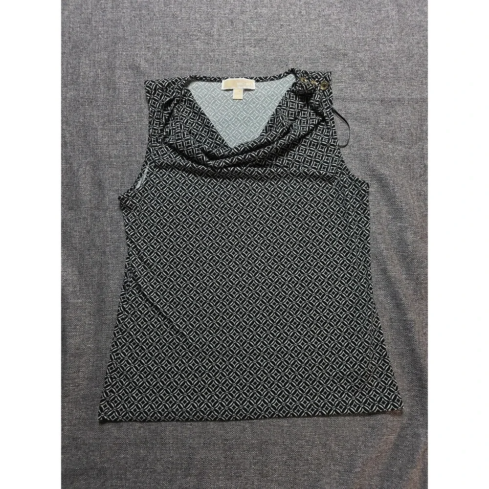 Michael Kors Womens Medium Tank Top Geometric Shapes MK